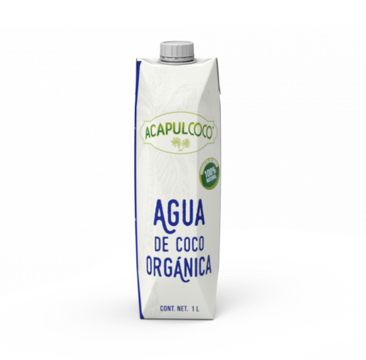 Calahua Acapulcoco Agua de Coco Orgánica de 1L