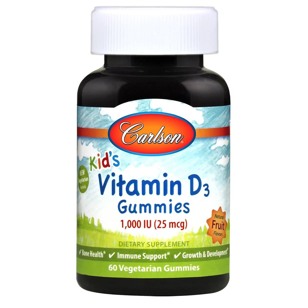 Carlson Kid's Vitamin D3 Gummies -- 1000 IU - 60 Gum