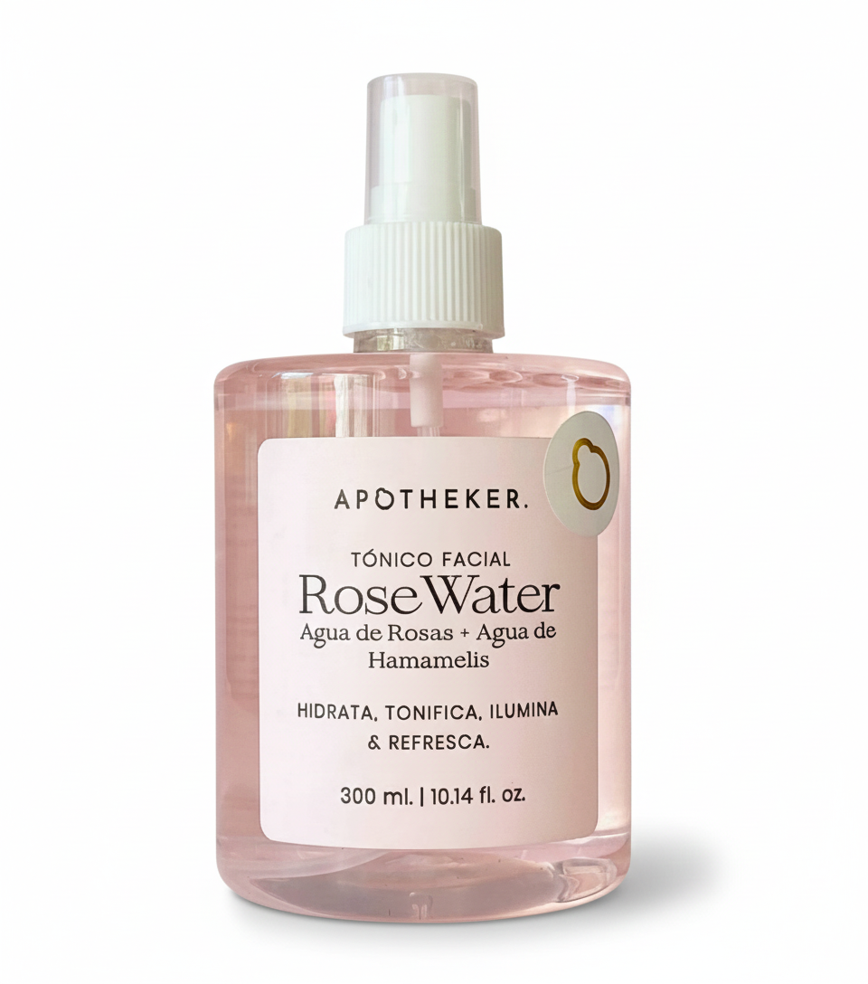 Tónico Facial Rose Water 300 ml APOTHEKER