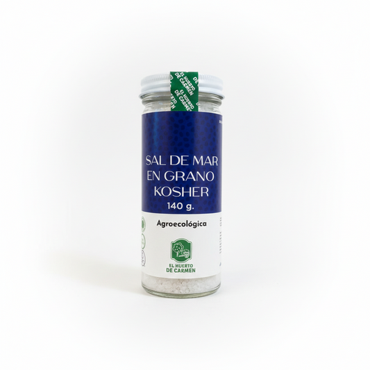 SAL DE MAR EN GRANO KOSHER 140 GR EL HUERTO DE CARMEN