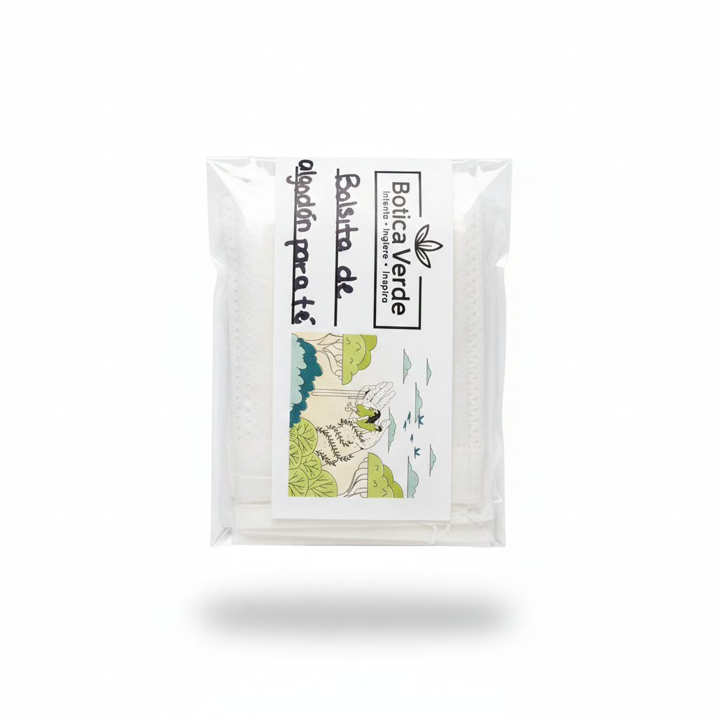 Bolsita de té de algodón