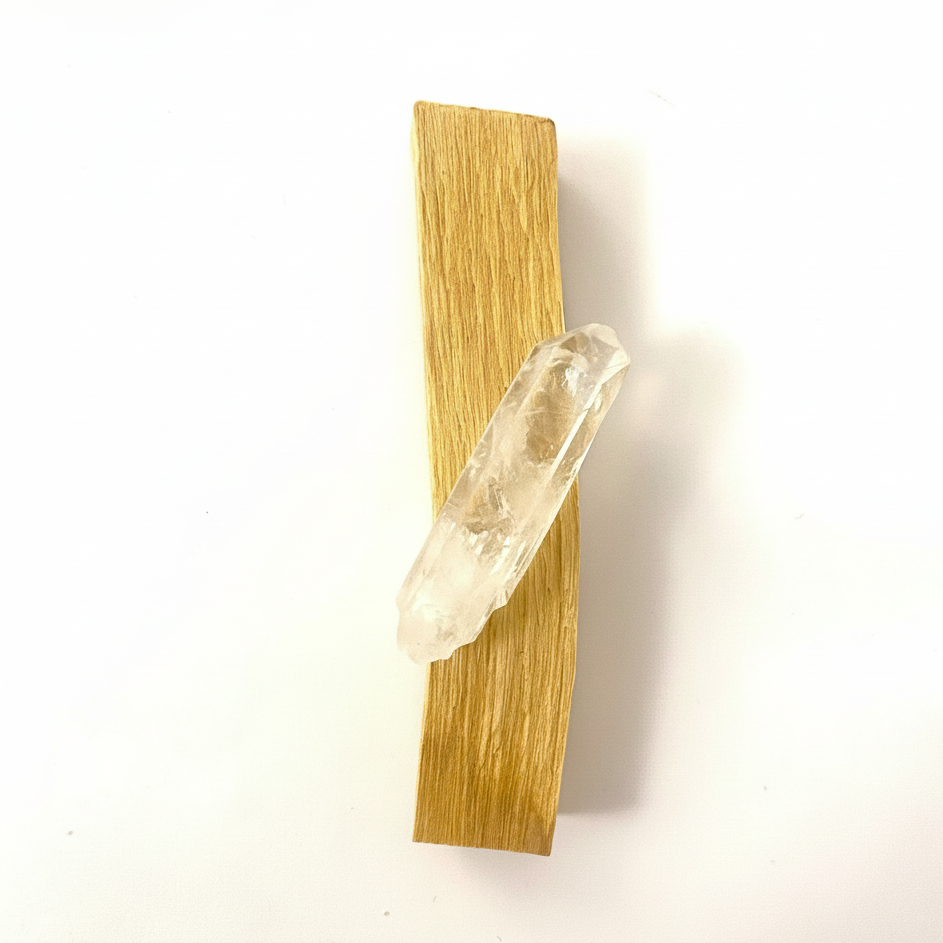 PALO SANTO KIT CON CUARZO SAGITARIA