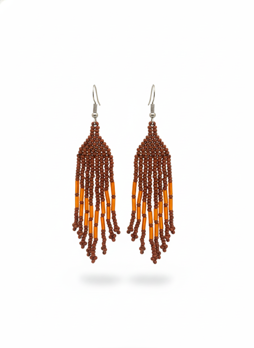 Arete huichol fleco chico SAGITARIA
