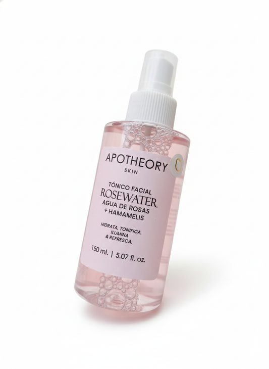 Tónico facial Rosewater agua de rosas + hamamelis 150 ml APOTHEKER