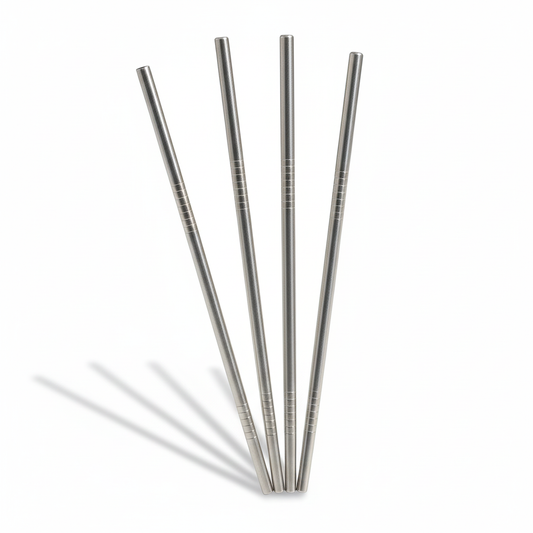 Popote plateado chico