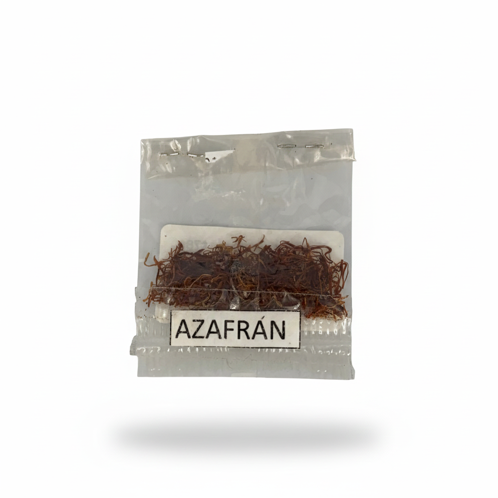 Azafrán sobre