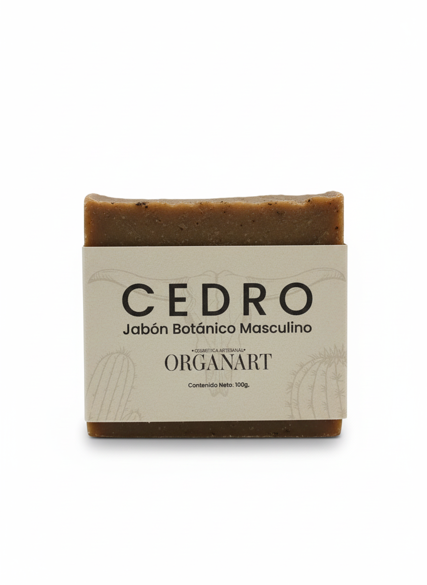 JABON BOTANICO MASCULINO CEDRO 100 GR ORGANART