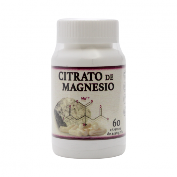 Citrato de magnesio 60 cap de 445 mg c/u