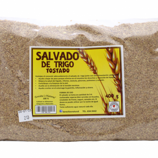 Salvado de trigo tostado 400 g TERESITA'S NATURAL