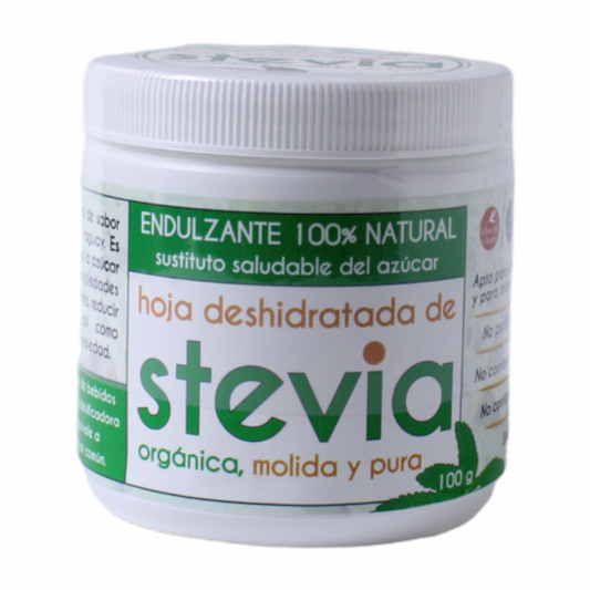 Hoja deshidratada de stevia molida y pura 100 g TERESITA'S NATURAL