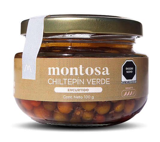 Montosa chiltepín verde 100 g