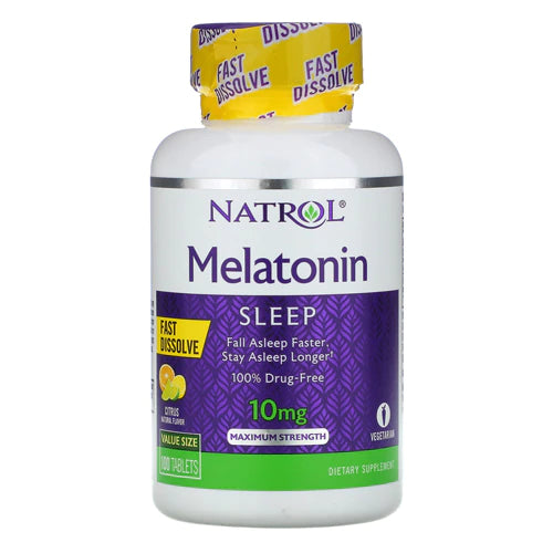 Natrol Melatonina Fast Dissolve Citrus 10 mg - 100 Tabletas