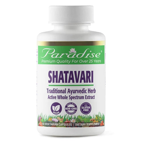 Paradise Herbs Shatavari \ 60 Caps Vegetarianas