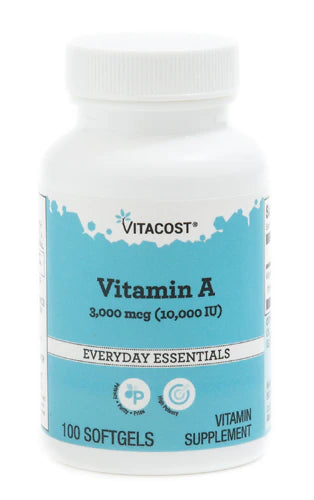 Vitamin A 3000 mcg (10,000 IU) 100 Softgels