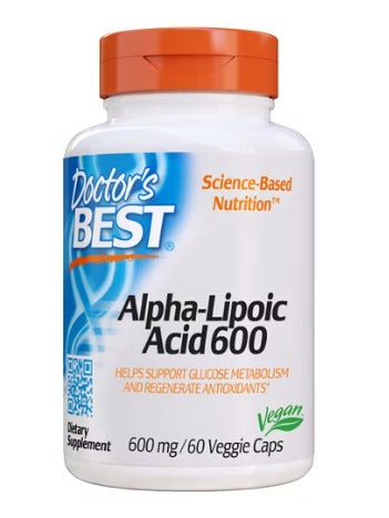 Doctor's Best Alpha-Lipoic Acid -- 600 mg - 60 Veggie Caps