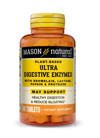 Mason Natural Ultra Digestive Enzymes Plant Based -- 60 Tablets