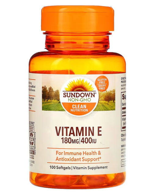 Sundown Naturals Vitamin E  180 mg - 100 Softgels