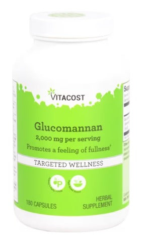 Vitacost Glucomannan 2000 mg - 180 Capsules