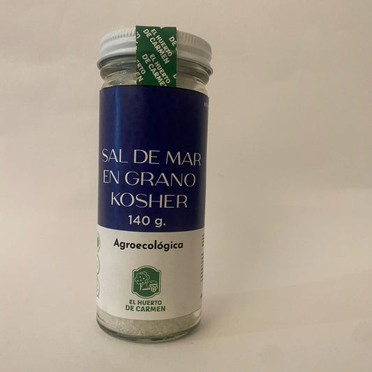 SAL DE MAR EN GRANO KOSHER 140 GR EL HUERTO DE CARMEN