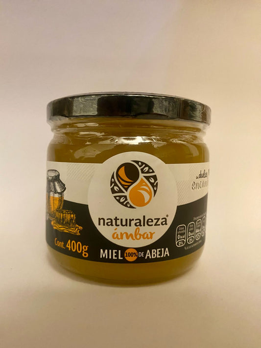 NATURALEZA AMBAR MIEL (ENVASE VIDRIO) 400 GR EL HUERTO DE CARMEN