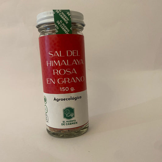SAL DE HIMALAYA ROSA EN GRANO FRASCO 150 GR EL HUERTO DE CARMEN