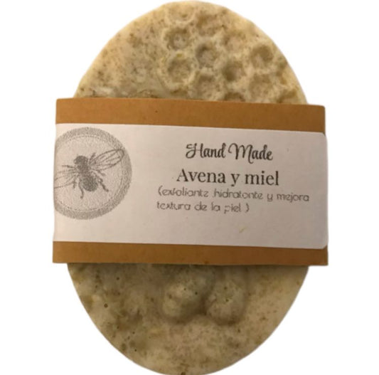 JABON ARTESANAL DE AVENA Y MIEL