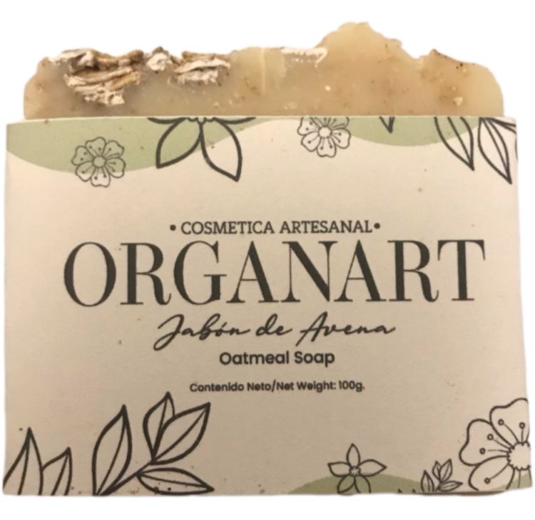 JABON DE AVENA ARTESANAL ORGANART 100 GR