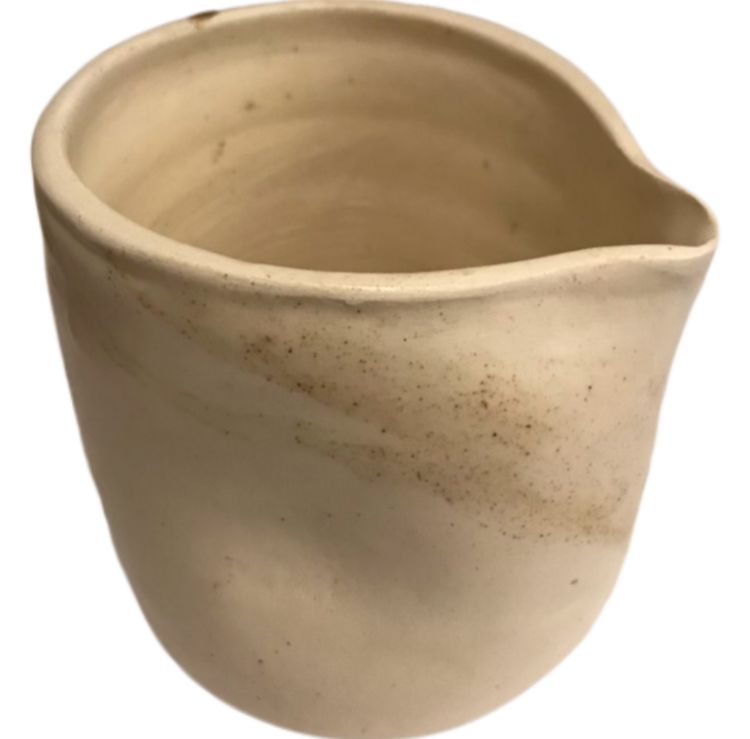 VASO VERTEDOR BLANCO DE CERAMICA