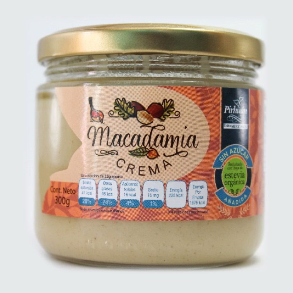 Crema macadamia SIN AZUCAR 300g