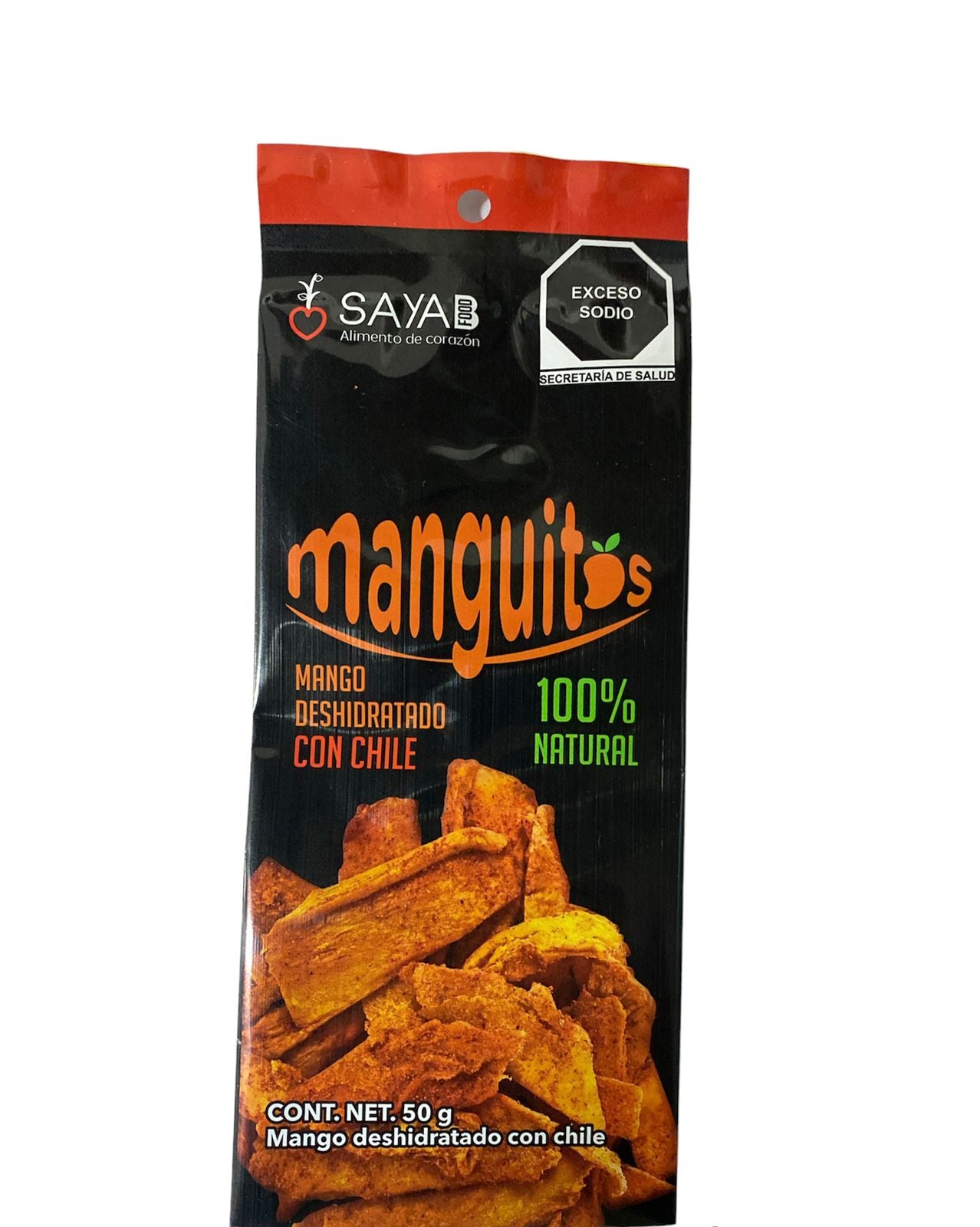 Manguito Deshidratado con Chile 50gr