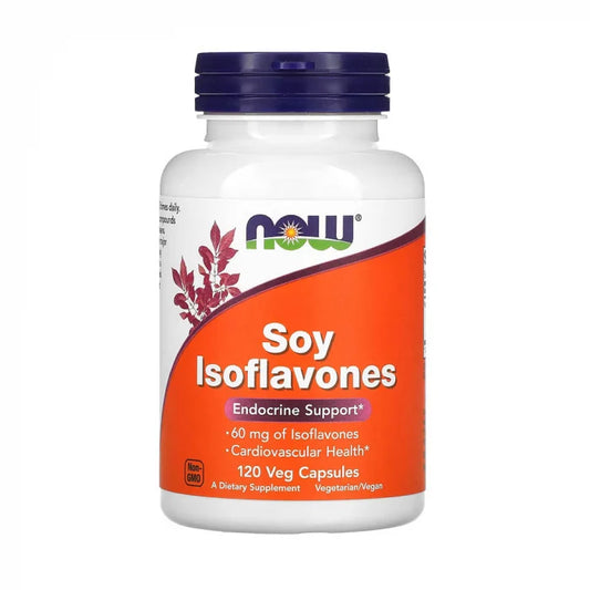 NOW Soy Isoflavones 60 mg - 120 Veg Capsules
