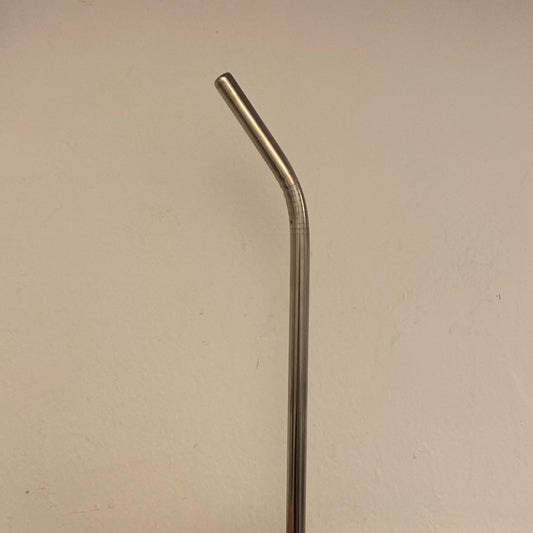 Popote de cuello metálico