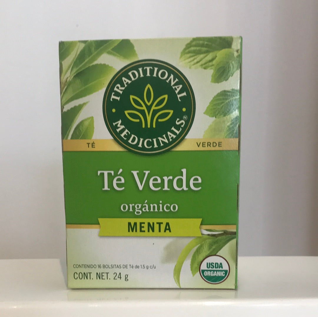 Te verde orgánico de menta