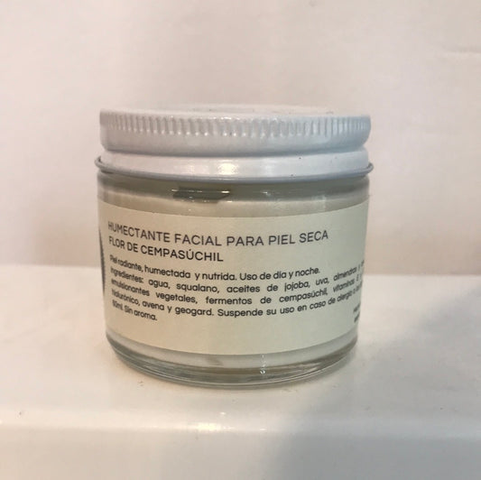 Humectante facial para piel seca flor de cempasúchil