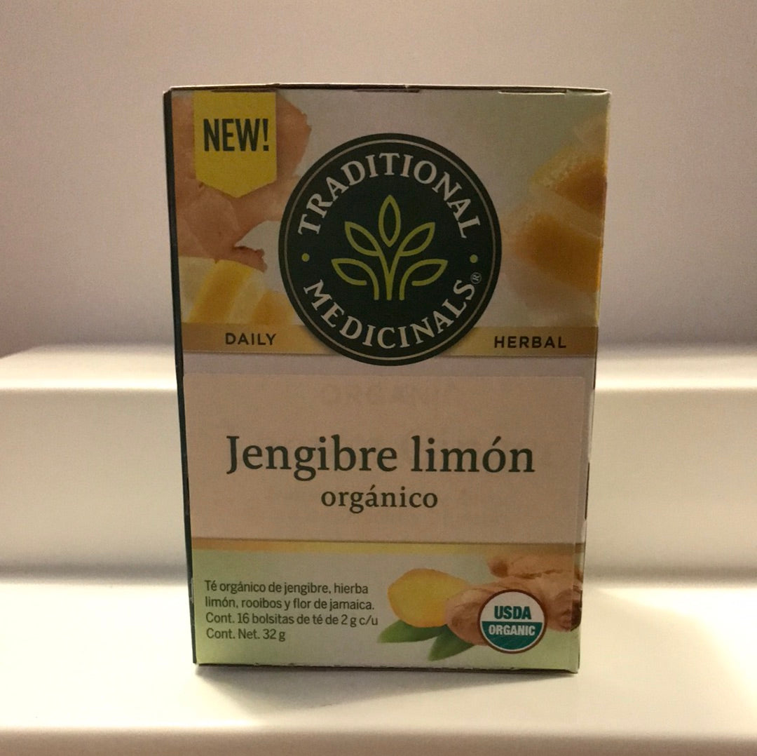 Té jengibre con limón orgánico 32 g