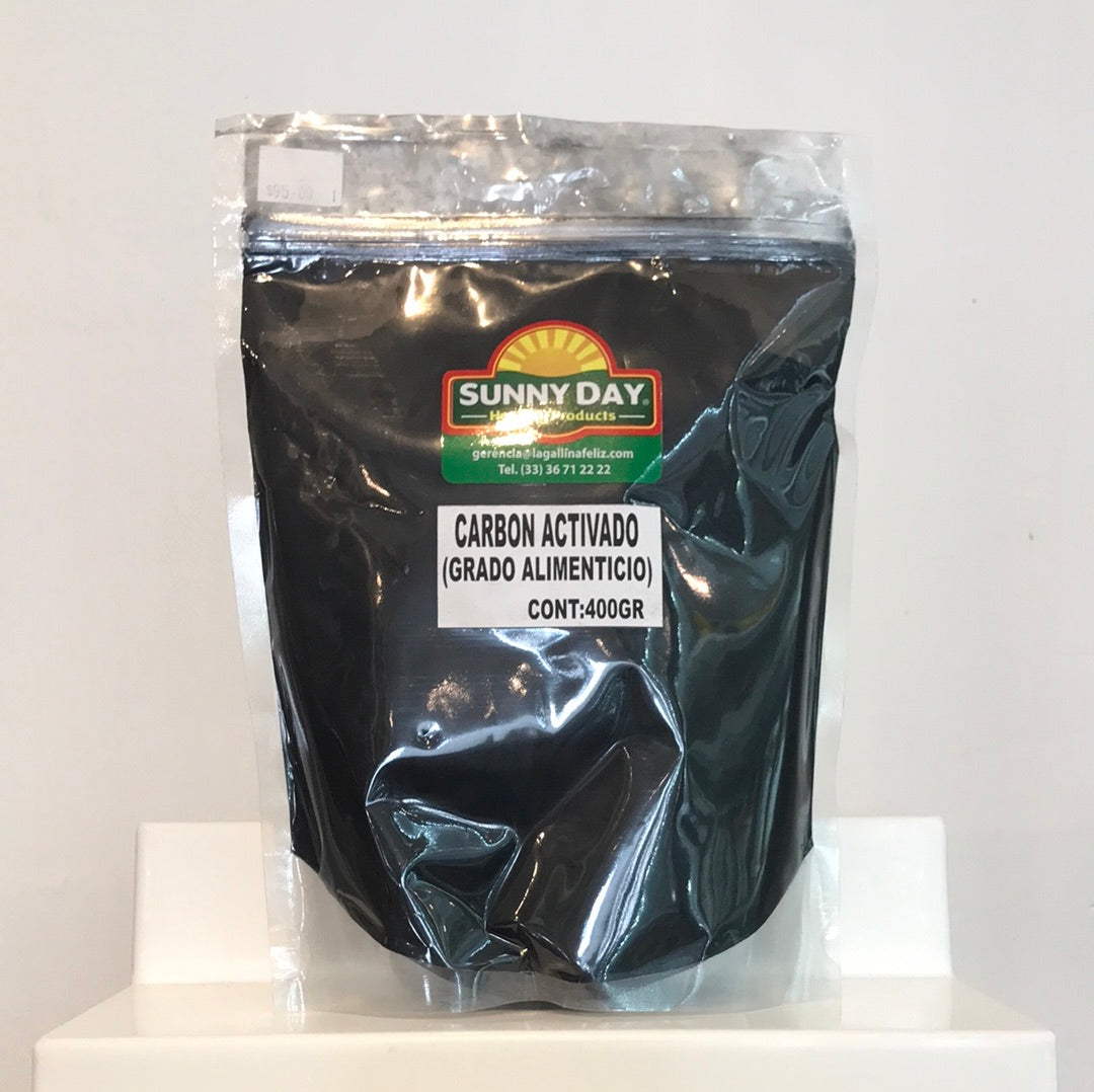 CARBON ACTIVADO (GRADO ALIMENTICIO) 400g